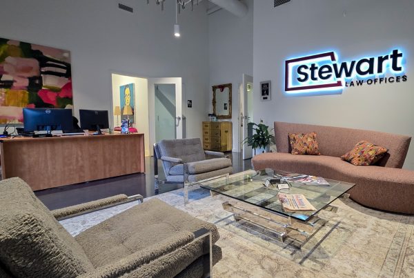 reception at Stewart Law Offices, Charlotte, NC 360 Virtual Tour for Personal injury attorney