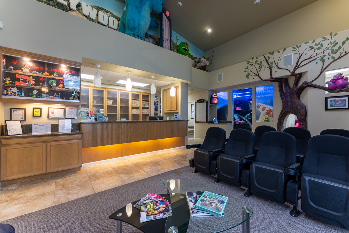 waiting room at Children's Primary Dental & Orthodontics, Poway, CA 360 Virtual Tour for Pediatric dentist