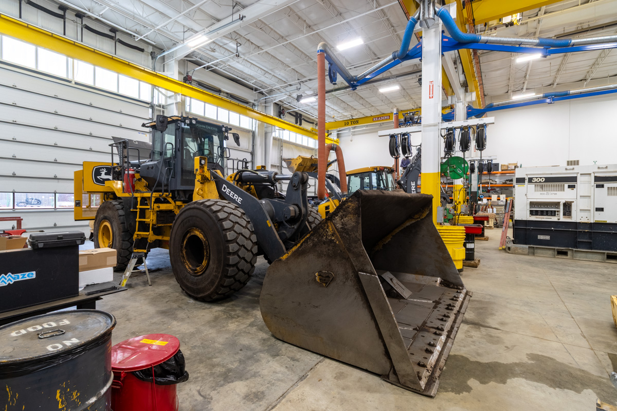 wheel loader in James River Equipment, Waldorf, MD 360 Virtual Tour for Construction equipment supplier