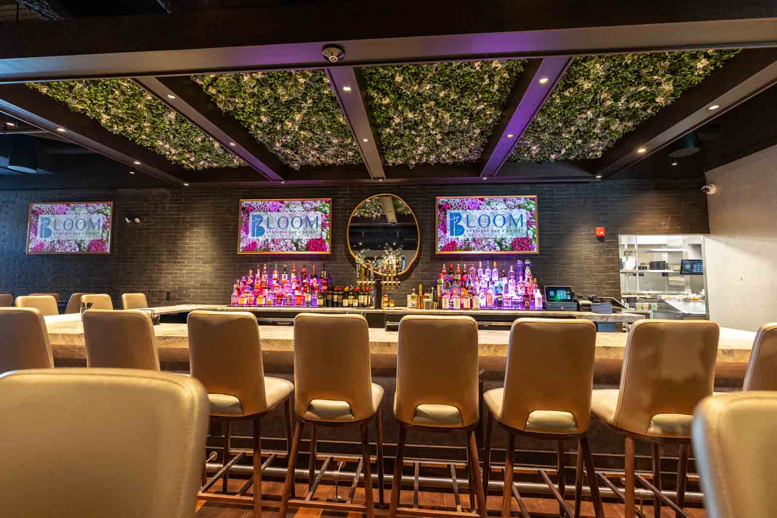 bar counter at Bloom Boutique Bar & Eatery, Albany, NY 360 Virtual Tour for Restaurant