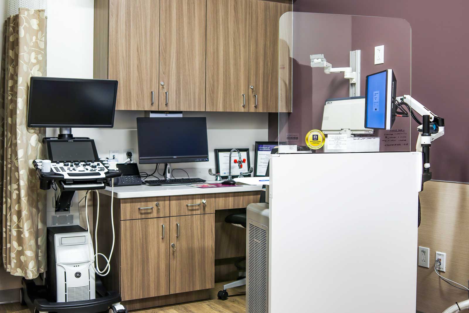 diagnostic station at Solis Mammography, Cary, NC 360 Virtual Tour for Mammography service