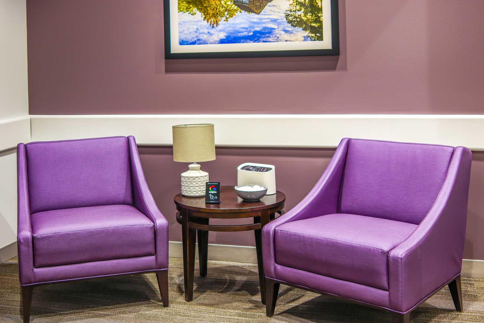 dressing room seats at Solis Mammography, Cary, NC 360 Virtual Tour for Mammography service