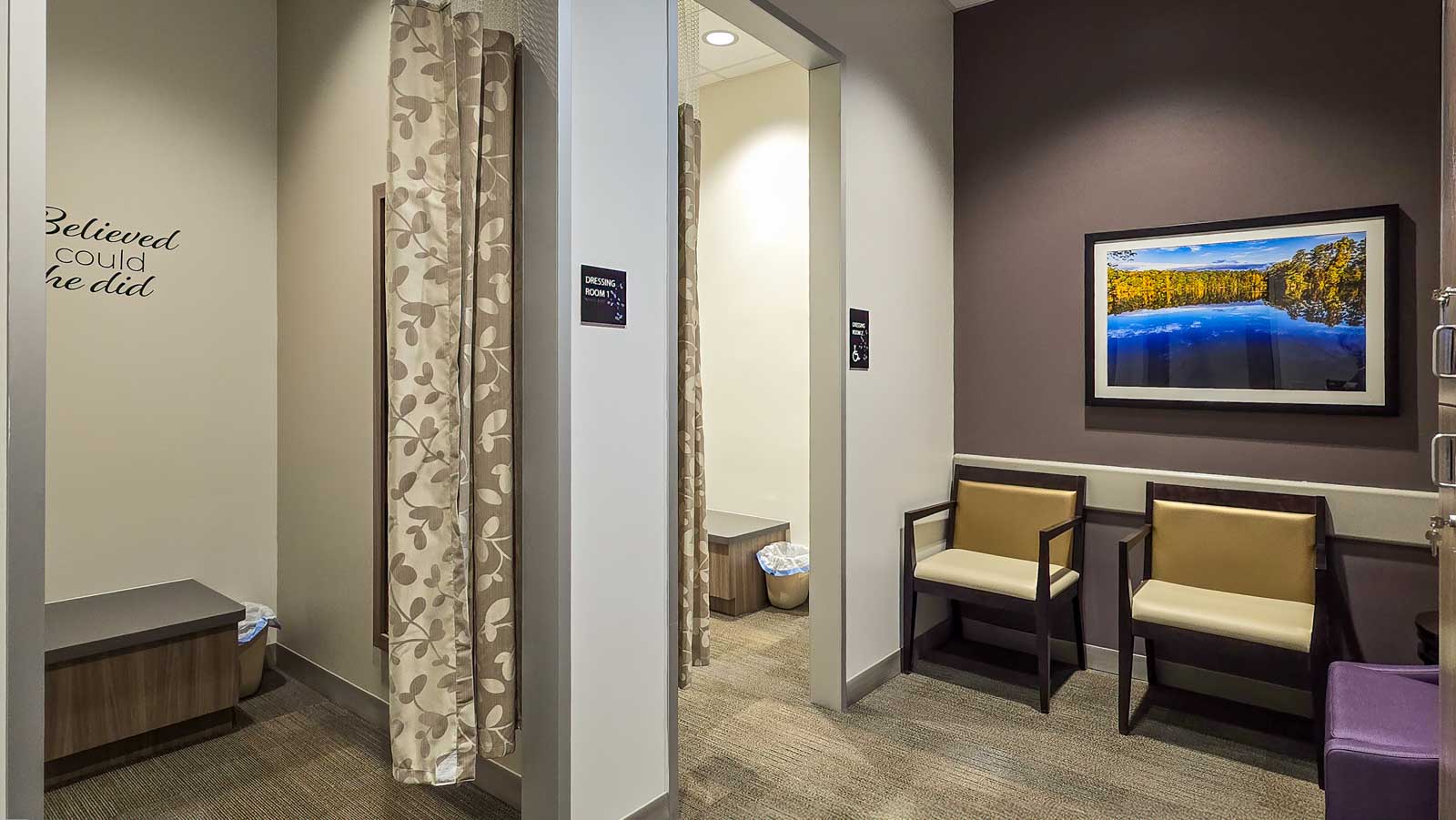 dressing rooms at Solis Mammography, Apex, NC 360 Virtual Tour for Mammography service