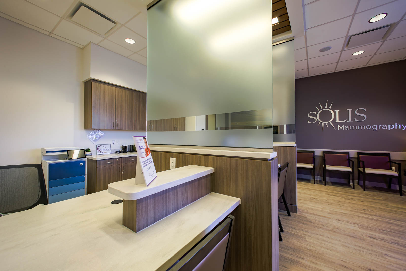 reception desk at Solis Mammography, Cleburne, TX 360 Virtual Tour for Mammography service