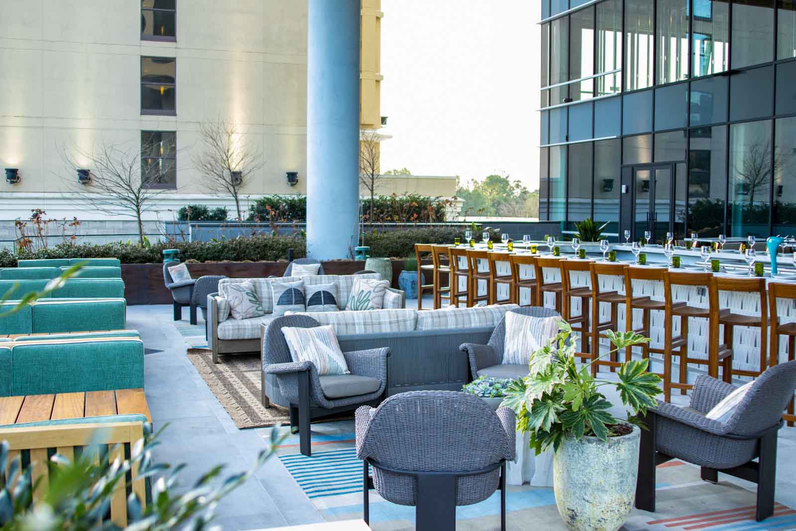 rooftop dining at Sixty Vines, Raleigh, NC 360 Virtual Tour for American Restaurant