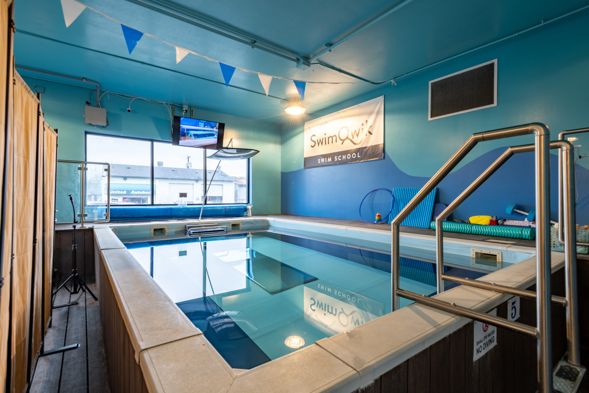 small pool at SwimQwik Swim School, Issaquah, WA 360 Virtual Tour for Swimming instructor