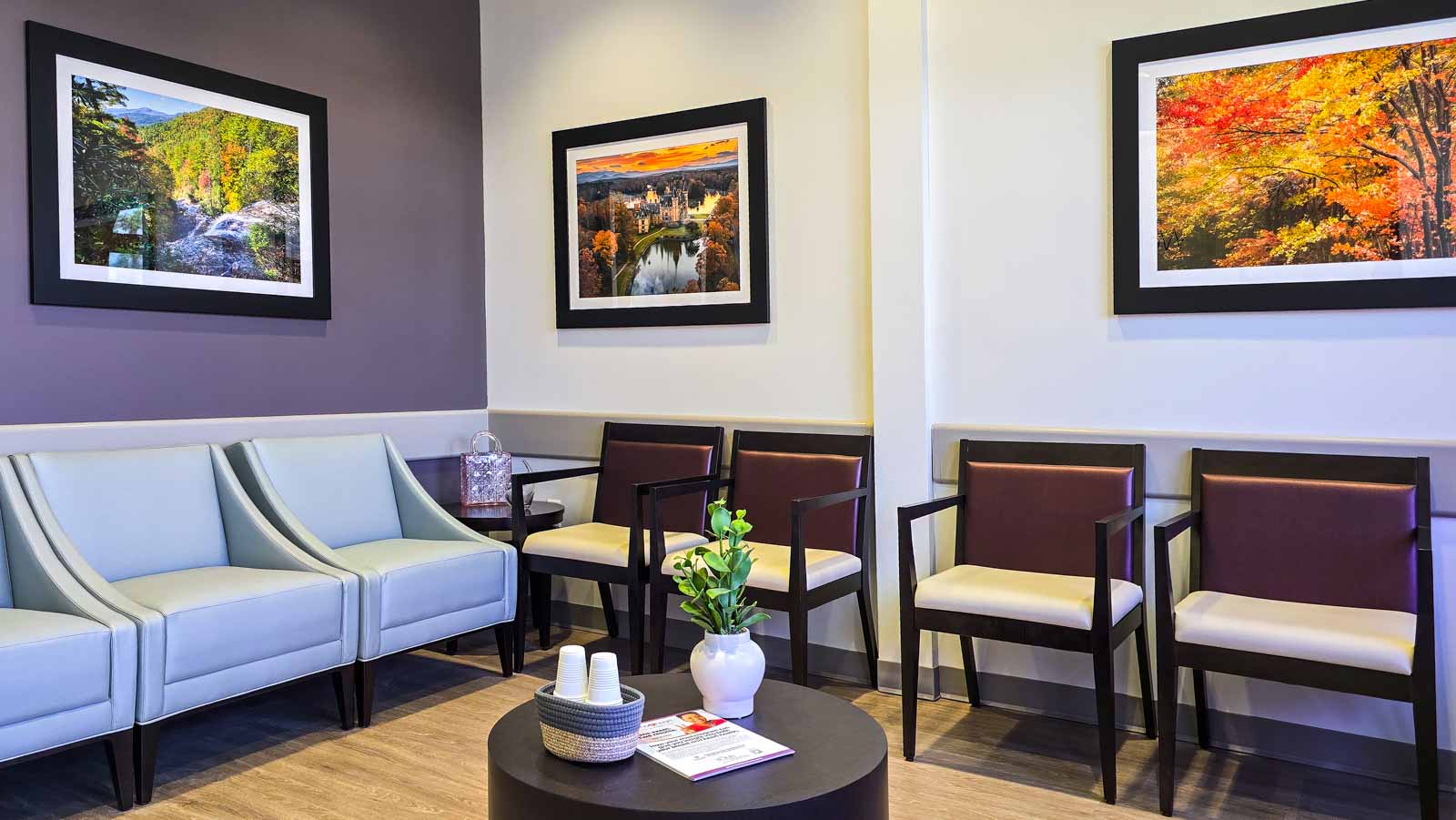 waiting room at Solis Mammography, Apex, NC 360 Virtual Tour for Mammography service