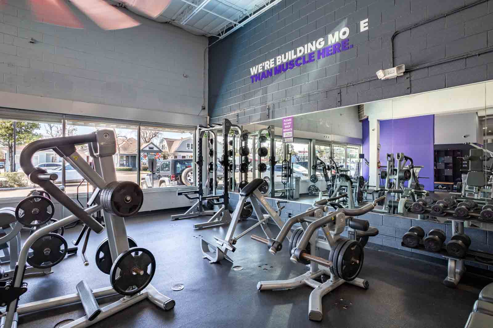 weight machines at Anytime Fitness, Houston, TX 360 Virtual Tour for Fitness Gym