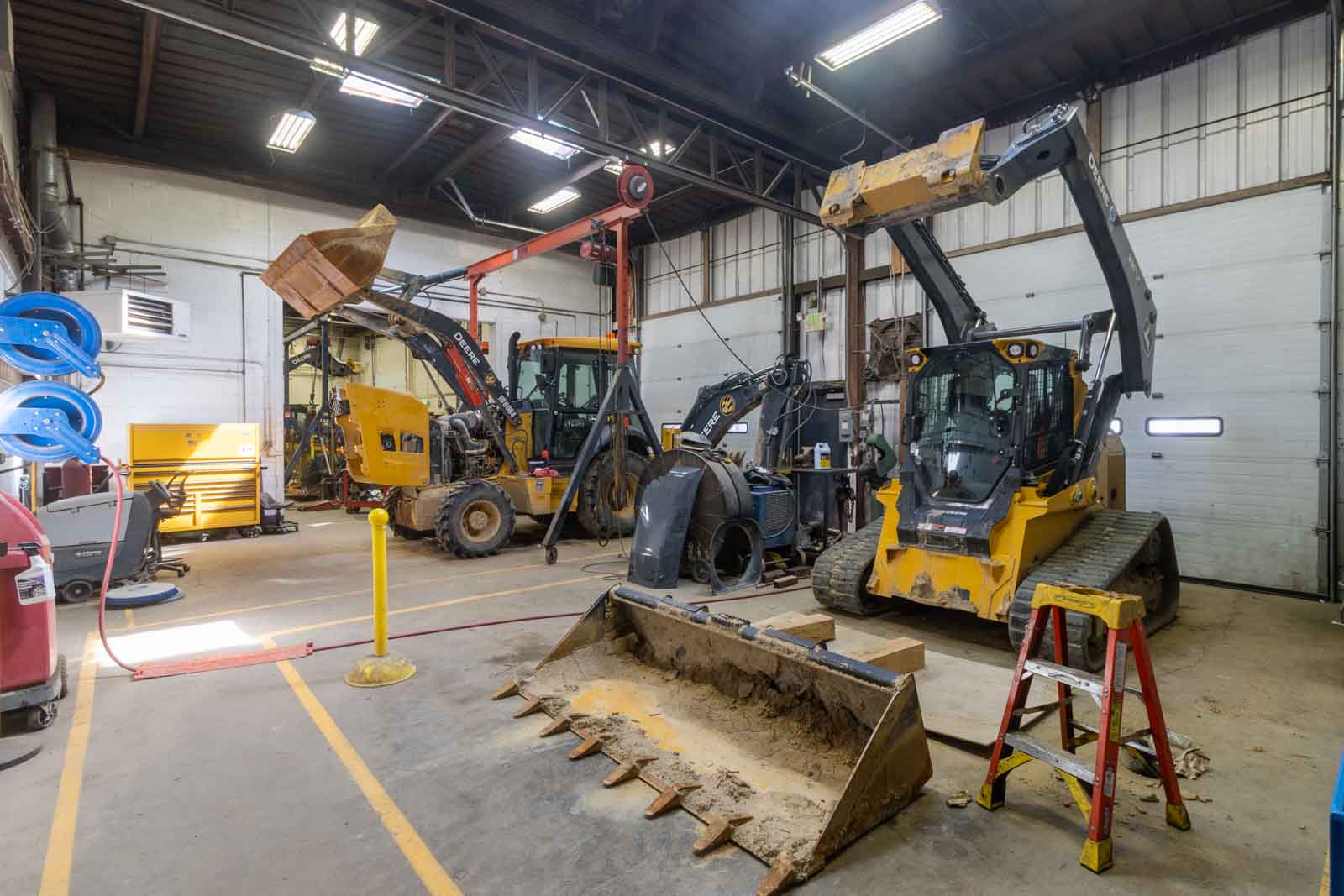 backhoe loader at James River Equipment, Baltimore, MD 360 Virtual Tour for Equipment rental agency