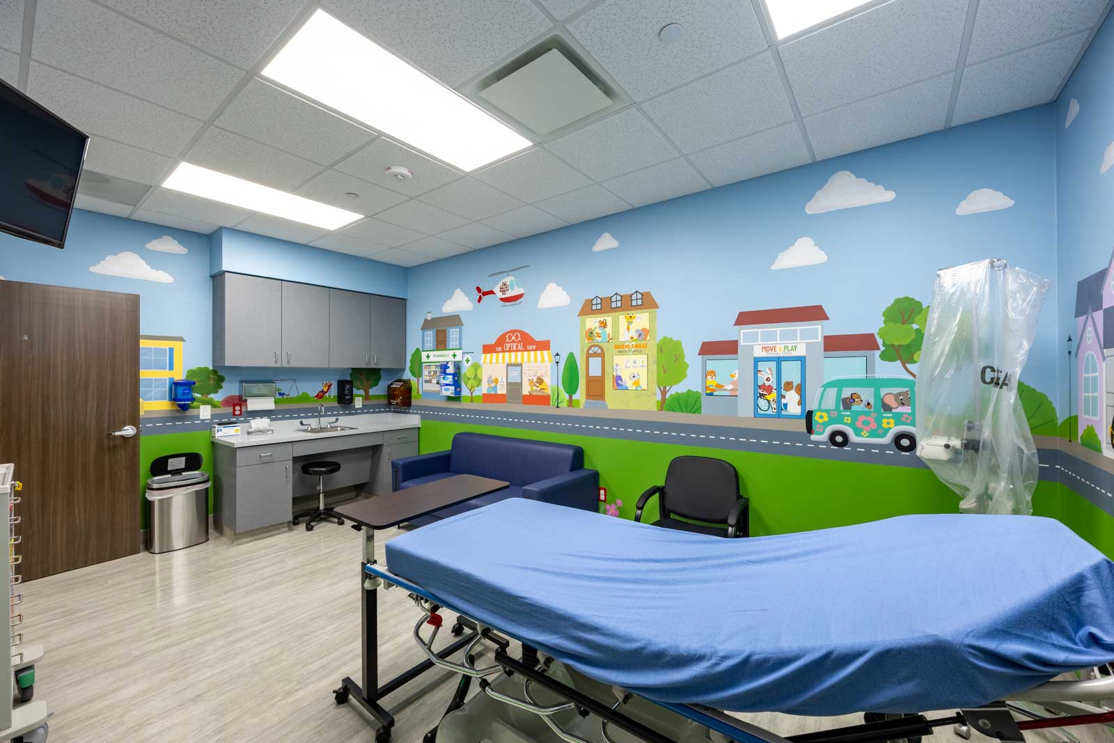 patient room in SignatureCare Emergency Center, Frisco, TX 360 Virtual Tour for Emergency room