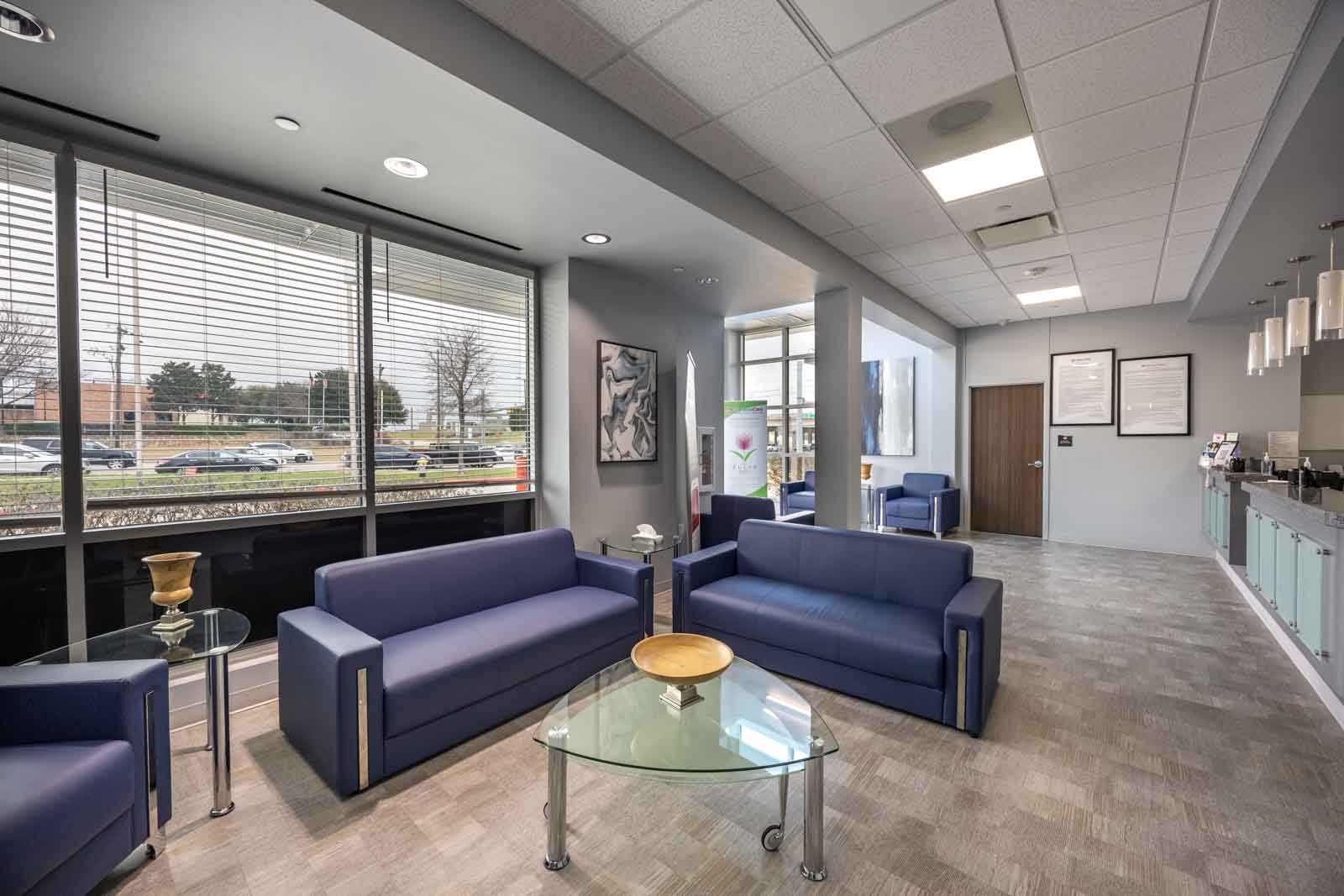 waiting area at SignatureCare Emergency Center, Frisco, TX 360 Virtual Tour for Emergency room