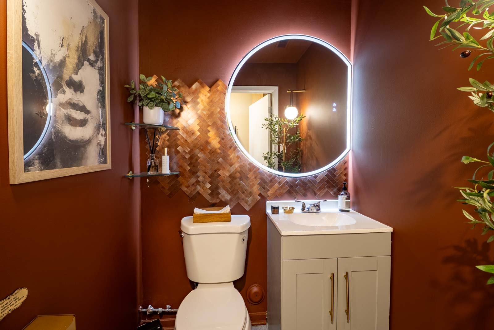 bathroom at Tri'une Aesthetic Sanctuary, Cherry Hill, NJ 360 Virtual Tour for Waxing Hair Removal