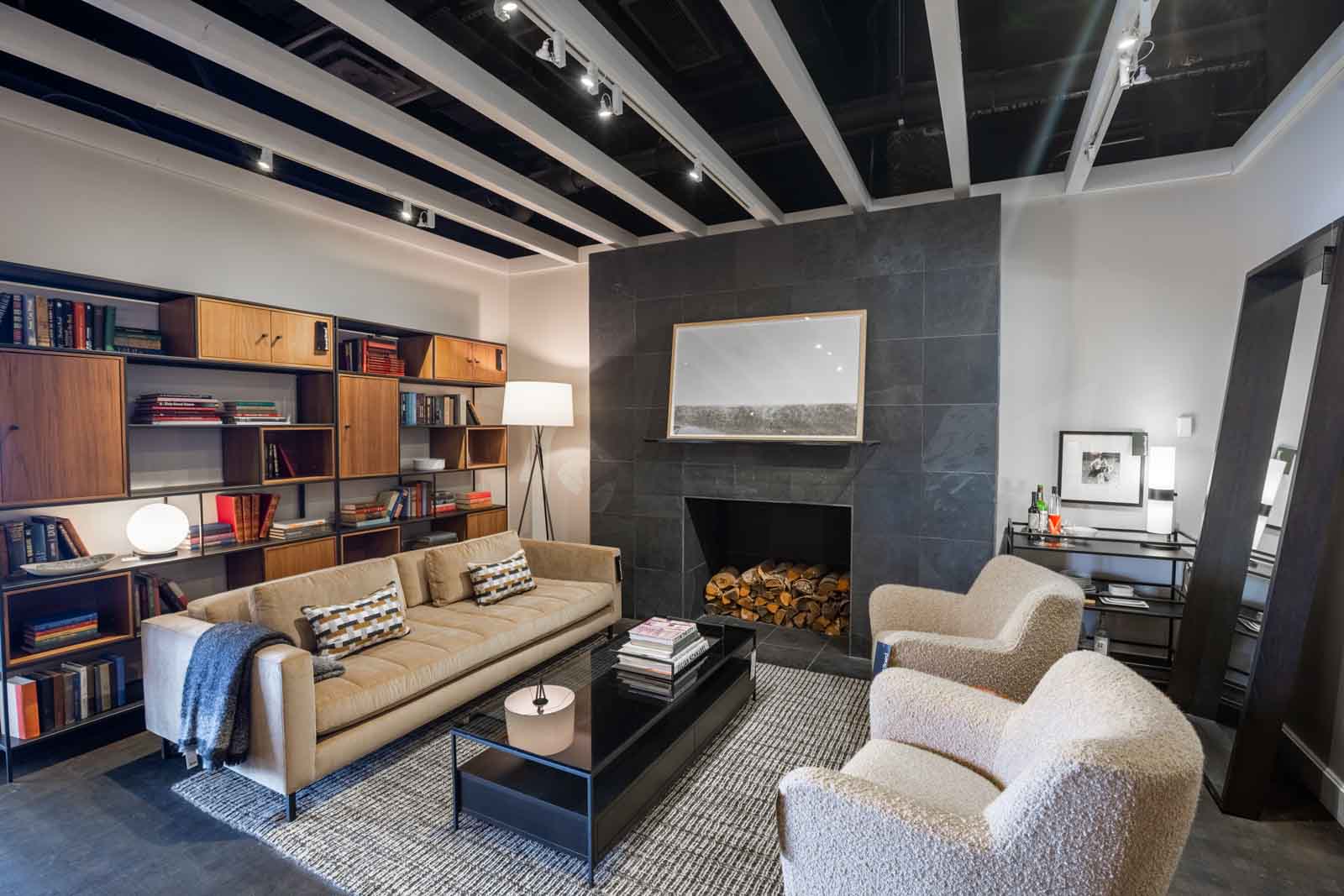 fireplace at Room & Board - Chicago, IL 360 Virtual Tour for Furniture Store