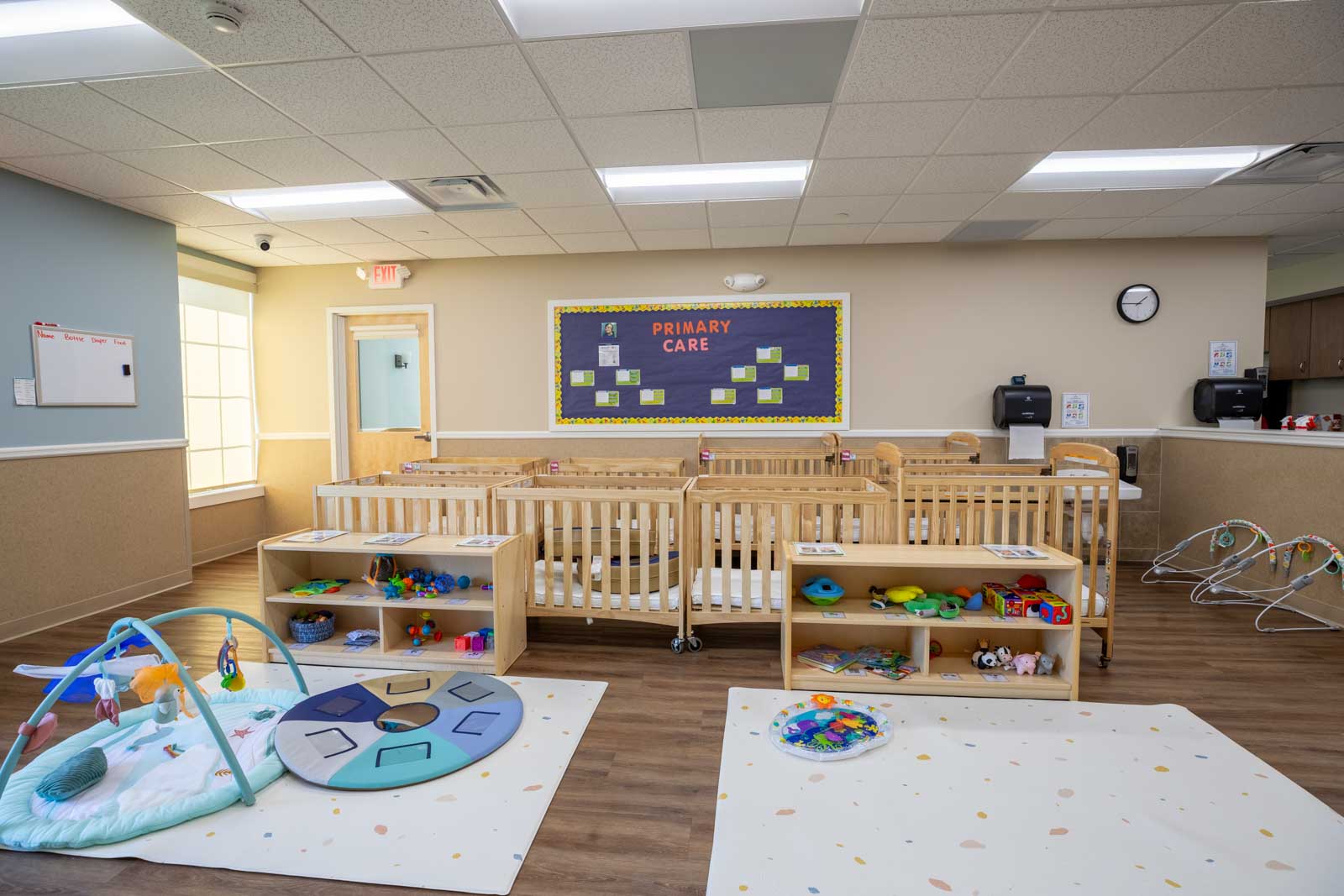 infant room cribs at Lightbridge Academy, Troy, MI 360 Virtual Tour for Pre-school Day Care Center