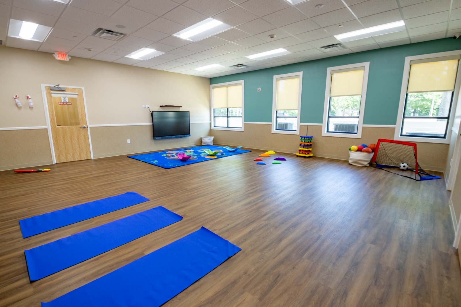 multi-purpose room at Lightbridge Academy, Cary, NC 360 Virtual Tour for Pre-school Day Care Center
