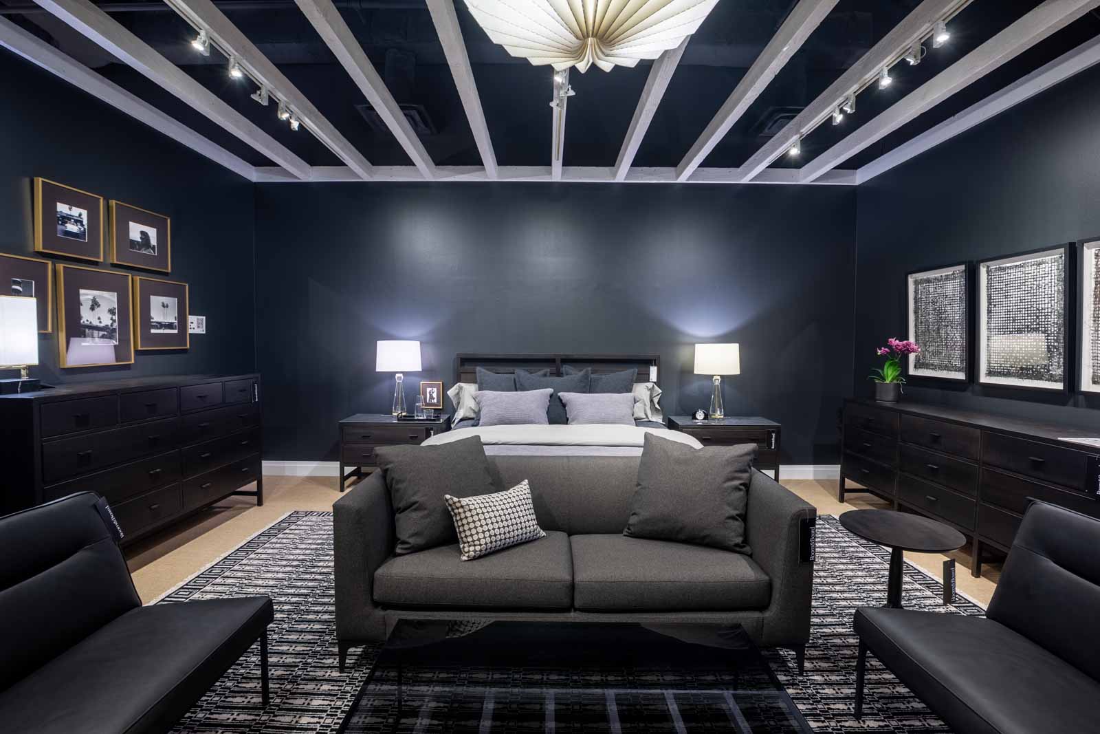 navy blue room at Room & Board - Chicago, IL 360 Virtual Tour for Furniture Store
