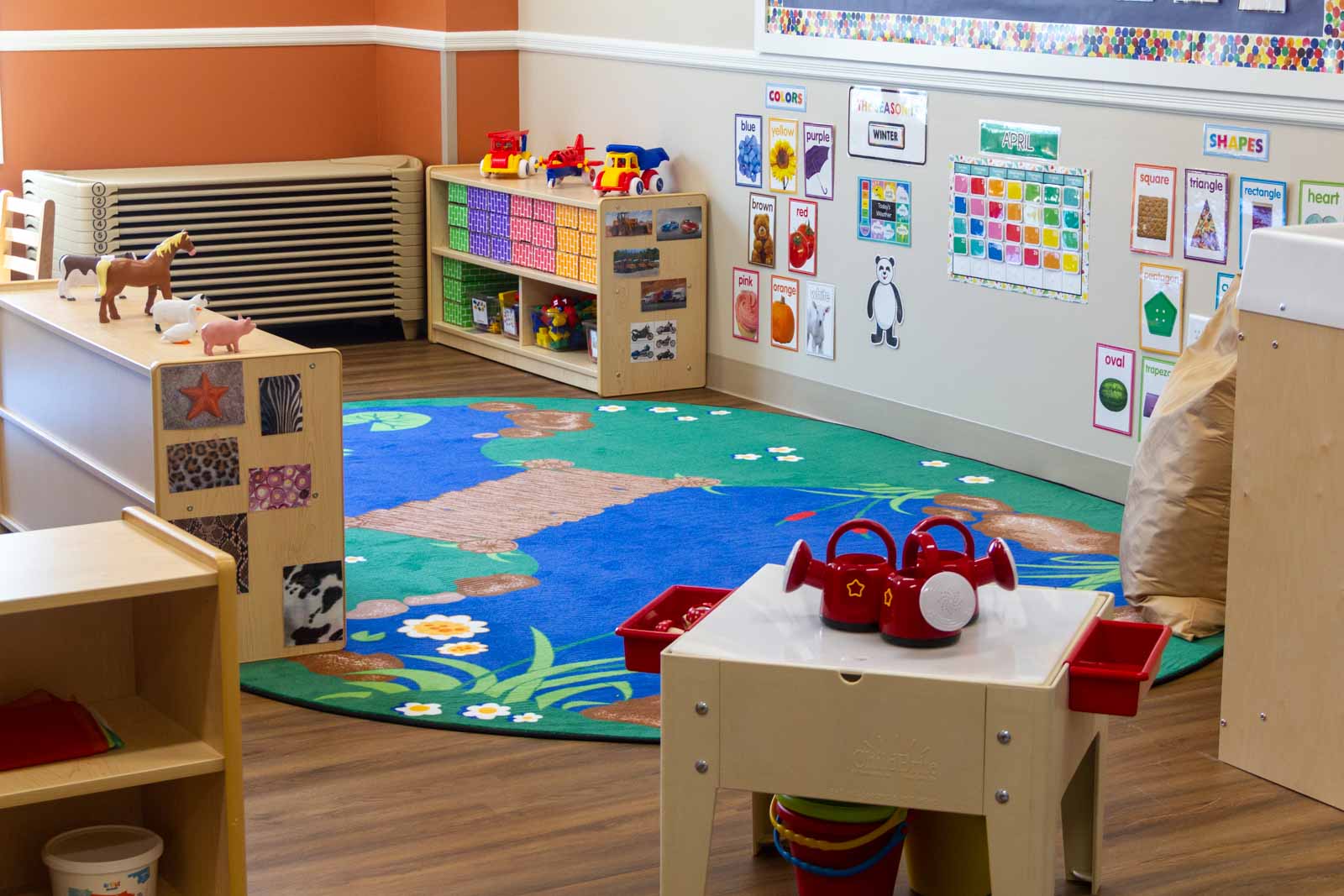 play area rug at Lightbridge Academy, Ramsey, MN 360 Virtual Tour for Pre-school Day Care Center