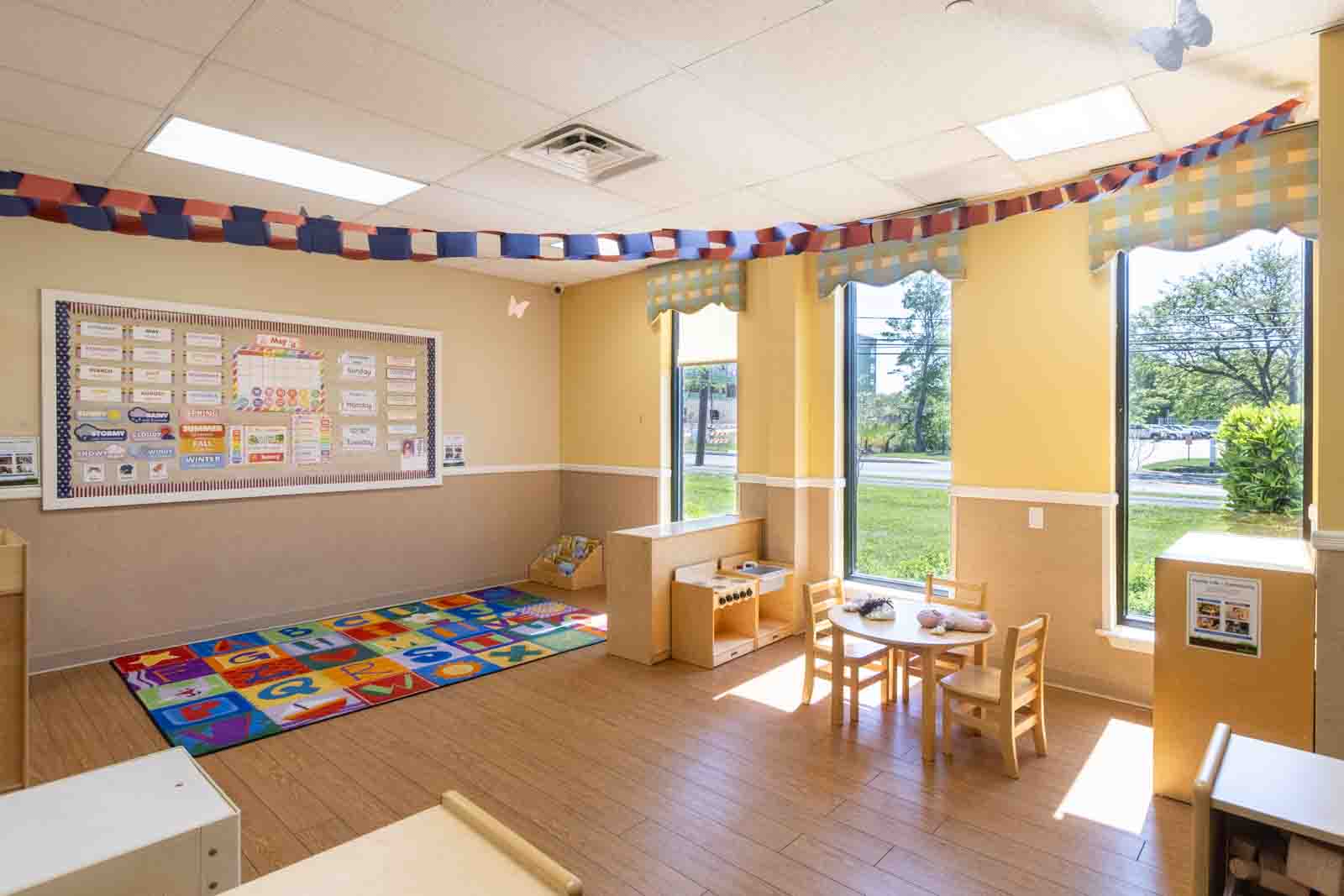 reading rug corner at Lightbridge Academy, Fort Washington, PA 360 Virtual Tour for Pre-school Day Care Center