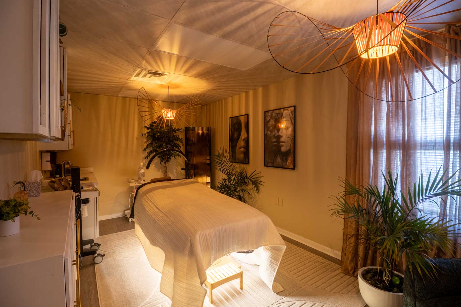 service room at Tri'une Aesthetic Sanctuary, Cherry Hill, NJ 360 Virtual Tour for Waxing Hair Removal