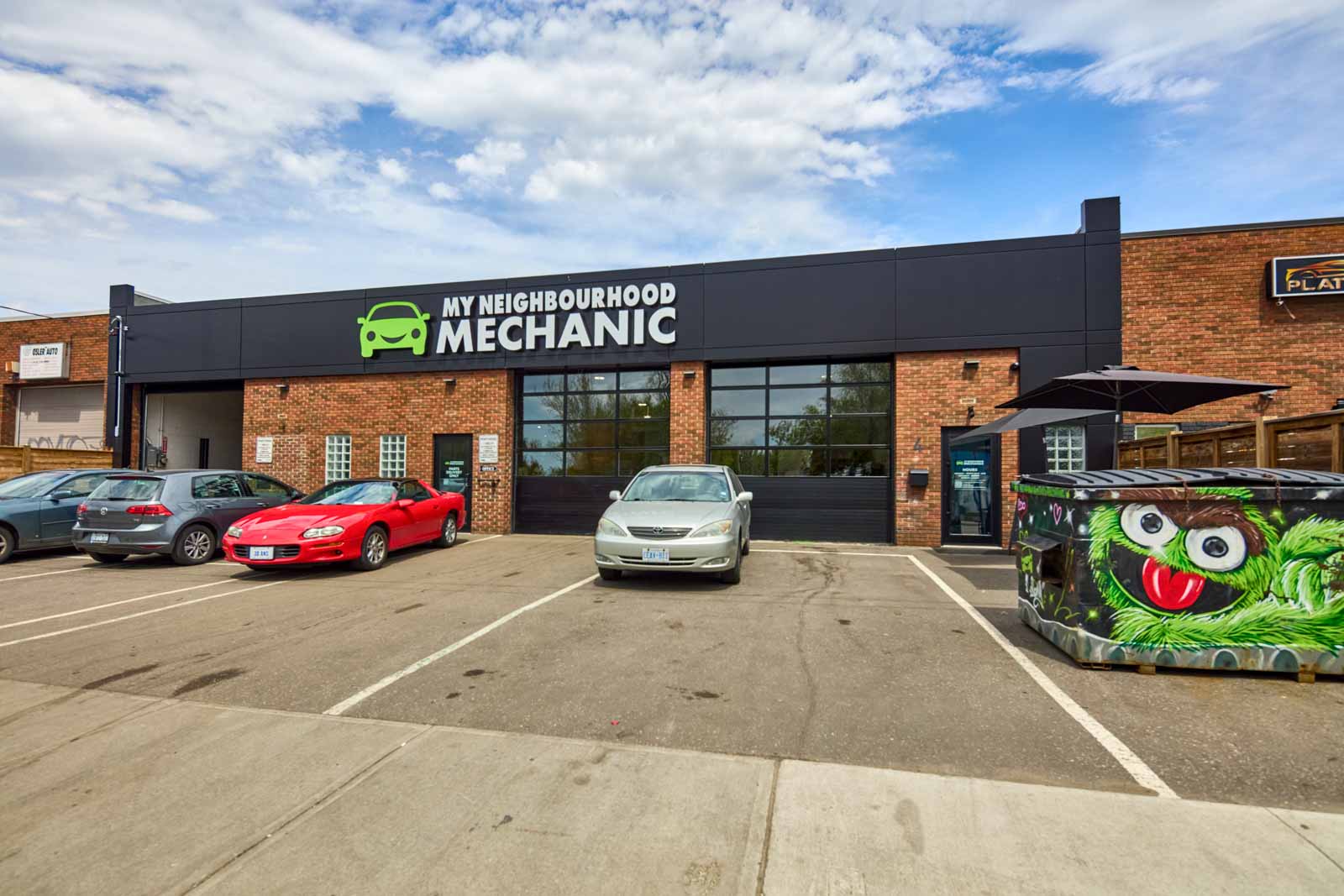 store front of My Neighbourhood Mechanic, Toronto, Ontario Canada 360 Virtual Tour for Auto Mechanic